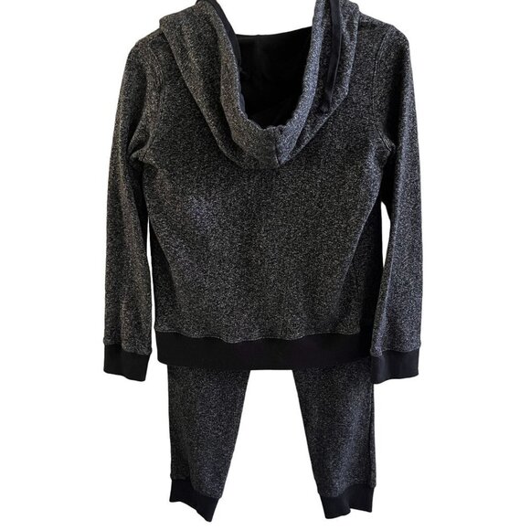 Rasio Jogger Pants and Hoodie Womens Large Black Sequin 2 Piece Workout Outfit - Picture 11 of 14